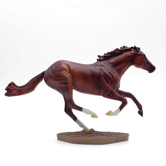 BREYER Traditional Model No. 1345 Secretariat Thoroughbred Smarty Jones Mold - Picture 2 of 10